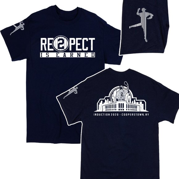 Derek Jeter Respect is Earned Hall of fame Shirt - Picture 1 of 1